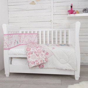 Set de pat 2 piese pentru bebelusi Comfi-Dreams Lovebirds 843022 - Img 3