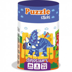 Set puzzle-uri din betisoare Dinozauri, 16 piese Roter Kafer RK1090-02 - Img 7