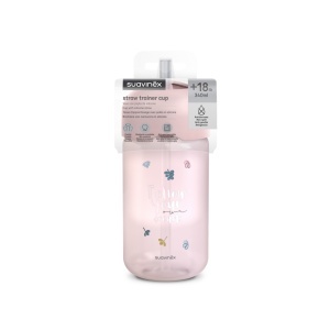 Sticla de apa fara picurare, Bears, 340 ml, roz, Suavinex - Img 4