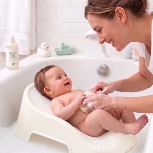 Suport pentru baie Soft Touch BabyJem, Bej - Img 5