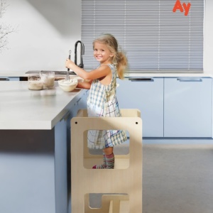 Turn de invatare multifunctional Kule Flip, Natur, MamaToyz - Img 2