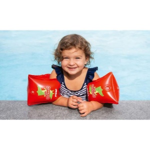 Aripioare de inot pentru copii, cu insertie din material moale, 11–30kg (1-6 ani), rosu, Reer MySwimBuddy Armbands, 66024 - Img 3
