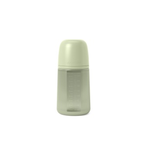 Biberon din silicon, 240ml, Colour Essence SX Pro debit mediu, verde