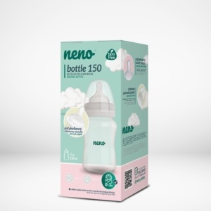 Biberon Neno 150 ml cu tetina silicon, anti-colici, debit lent - Img 6