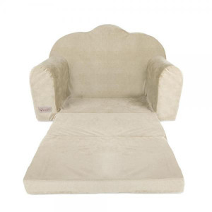 Canapea extensibila Klups catifea beige V110 - Img 3