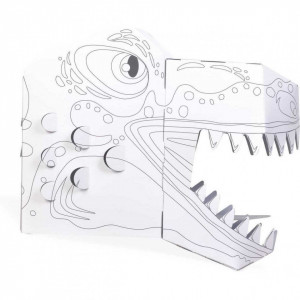 Coloreaza-ti propria Masca 3D T-Rex Fiesta Crafts FCT-3042 - Img 7