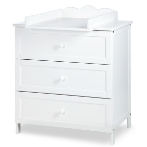 Comoda de infasat Klups OLIVER Alb