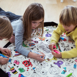 Covoras de joaca si saculet de jucarii 2 in 1 - Toys - Coloreaza-ma