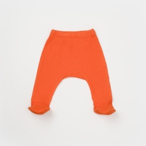 Cutie 4 piese pentru nou nascut - 100% bumbac organic - Portocaliu, BabyCosy - Img 4