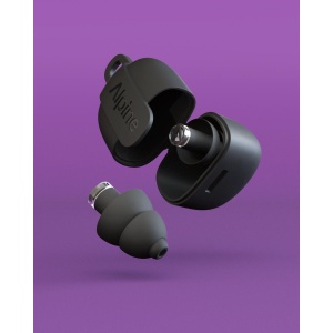Dopuri de urechi cu filtru muzical profesional pentru festivaluri si concerte, 3 dimensiuni incluse (S/M/L), protectie zgomote SNR 21dB, reutilizabile, negre, ALPINE PartyPlug PRO 2025 ALP20060 - Img 4