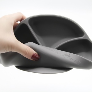 Farfurie din silicon cu 3 compartimente pentru auto-diversificare BabyJem - Img 8