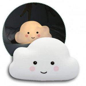 Lampa de veghe cu LED, cu oprire cronometrata, forma nor, alba, Lumilu Sweet Dreams Cloud, Reer 52250 - Img 2