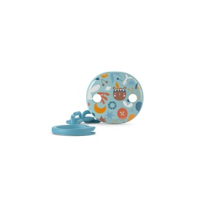 Lantisor suzeta cu clips, albastru, Forest, Suavinex