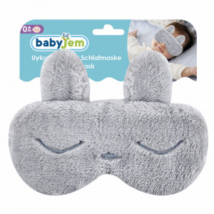 Masca bebelusi pentru somn BabyJem Sleeping Bunny (Culoare: Ecru) - Img 2