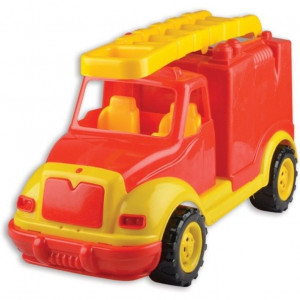 Masina pompieri 43 cm cu 38 piese constructie, in cutie Ucar Toys UC85 - Img 3