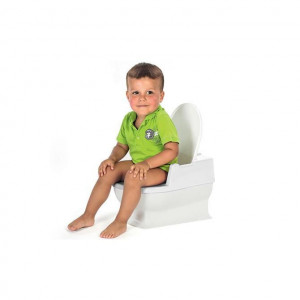 Minitoaleta SitzFritz pentru copii, olita educationala, 18+ luni, alba, Reer 44220 - Img 3