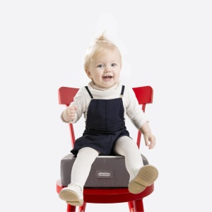 Pernuta inaltator 32x32 cm pentru scaun de masa, BabyJem, Antracit - Img 2