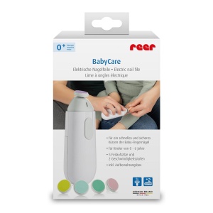 Pila electrica de unghii pentru copii si bebelusi, 5 pile diferite, Reer BabyCare 81100 - Img 2