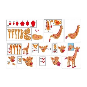 Puzzle 3D Spuma Girafa 104 piese Toi-Toys TT43547A - Img 5