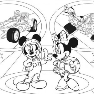 Puzzle de colorat - Mickey in cursa (24 piese) - Img 3