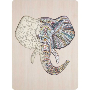 Puzzle Lemn Elefant, 137 piese, 30x22.5 cm Grafix GR400072 - Img 4
