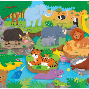 Puzzle Podea: Alfabetul animalutelor (30 piese) - Img 2