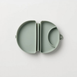 Recipient diversificare hrana bebelusi Miniware Silifold, 100% din silicon alimentar, Sage - Img 2
