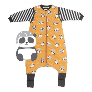Sac de dormit cu picioruse si maneca lunga detasabila Panda 130 cm + manseta 1.0 Tog