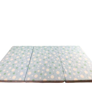 Saltea Pliabila Spuma Poliuretanica 120x60x5 cm - Light Blue with Dots - Img 3