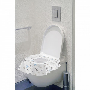 Set 10 protectii igienice de unica folosinta pentru colac toaleta BabyJem - Img 5