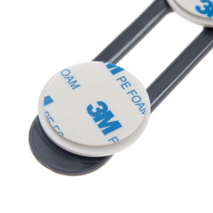 Set 2 mini sigurante universale pentru usi si dulapuri BabyJem, antracit - Img 4
