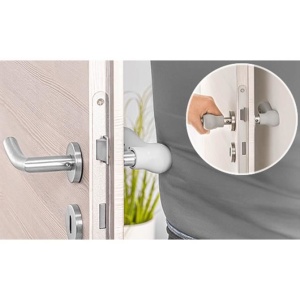 Set 2 protectii clanta usa, din silicon, acoperire completa, Reer HandleGuard 70071 - Img 5