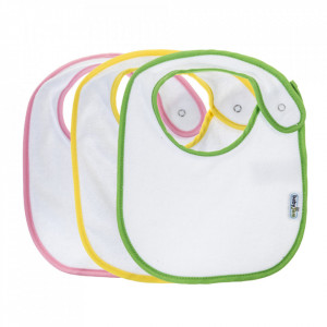 Set 3 bavete cu scai din bumbac (Pentru: Fete)