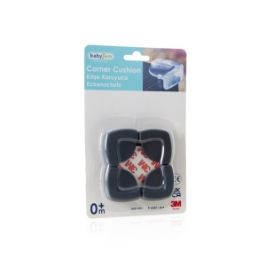 Set 4 protectii pentru colturi mobila BabyJem, antracit - Img 6