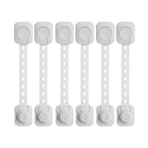 Set 6 sisteme de siguranta multifunctionale reglabile 23.3 cm, cu lacat Iso Trade MY6843 - Img 2