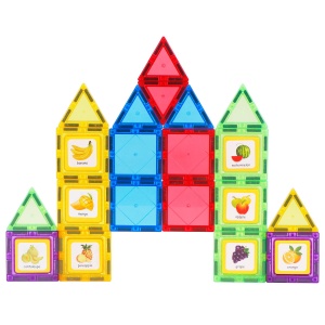Set de constructie magnetic 3D - 28 piese - Img 2