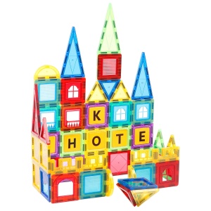Set de constructie magnetic 3D - 88 piese - Img 2