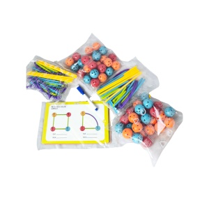 Set de constructie STEAM - Forme 3D ( 140 piese) - Img 2