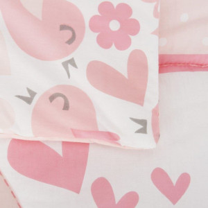 Set de pat 2 piese pentru bebelusi Comfi-Dreams Lovebirds 843022 - Img 4