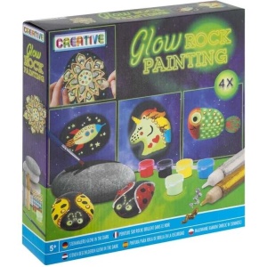 Set pictura pe pietre cu vopsea fosforescenta Glow in the dark Grafix GR200054 - Img 3