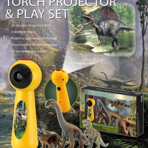 Set proiector tip lanterna & 3 figurine - Dinozauri - Img 2