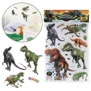 Set stickere perete 3D Lumea Dinozaurilor Toi-Toys TT46146A - Img 2