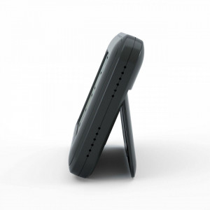 Termometru si higrometru digital de camera, ecran LCD, memorie, suport expandabil cu magnet, negru, AirBi SMILE BI1041 - Img 2