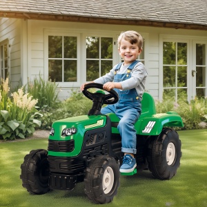 Tractor cu pedale - Verde - Img 2