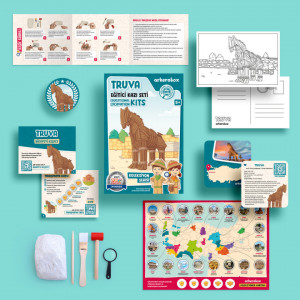 Arkerobox - Set arheologic educational si puzzle 3D, Grecia Antica, Calul Troian - Img 6
