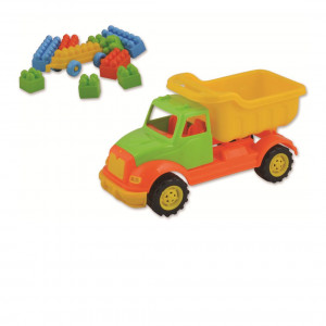 Autobasculanta 30 cm cu 36 piese constructie Ucar Toys UC103 - Img 2