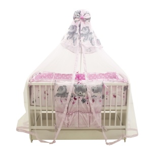 Baldachin MyKids Standard Imprimat Mare Teddy Hug Roz
