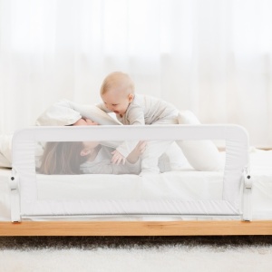 Bariera de protectie, BabyJem, 120 x 48,5 cm, alb - Img 2