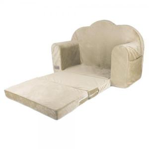 Canapea extensibila Klups catifea beige V110 - Img 4