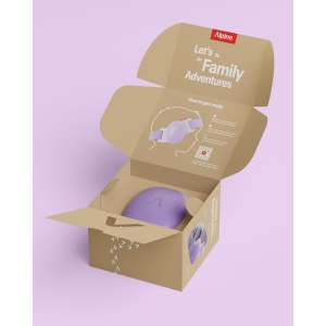 Casti antifonice pentru bebelusi si copii pana la 4 ani, ofera protectie auditiva, SNR 24, mov, ALPINE Muffy Baby Dawn Purple ALP29675 - Img 7